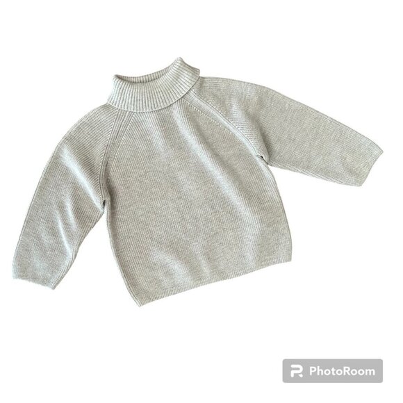 NWT ZARA Wool Blend High Neck Sweater Baby Girl Size 12 Months 18 Months SO SOFT - Picture 1 of 10